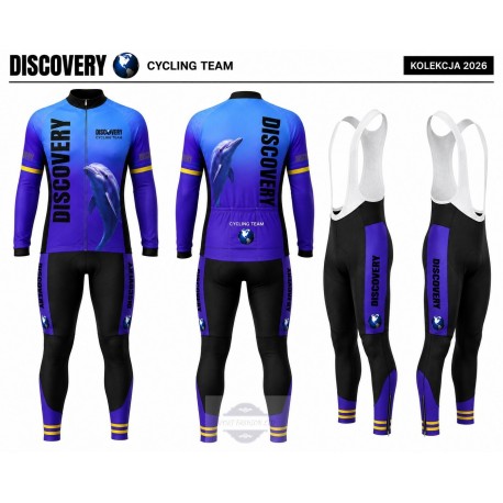 DISCOVERY DŁUGI KOMPLET ROWEROWY MODEL 2025/26 BLACK