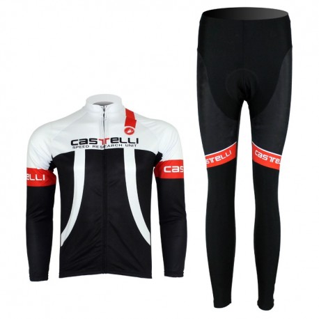 PROFESJONALNY KOMPLET JESIENNO-WIOSENNY CASTELLI MODEL 2013 WHITE-BLACK