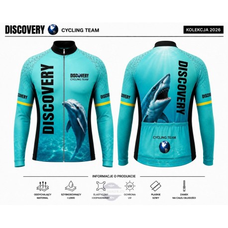 DISCOVERY BLUZA ROWEROWA MODEL 2025 AQUA