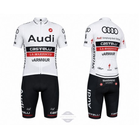 PROFESJONALNY LETNI KOMPLET ROWEROWY AUDI MODEL 2015 WHITE