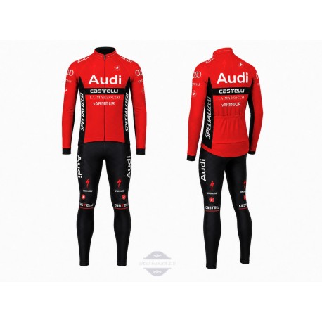 AUDI DŁUGI KOMPLET ROWEROWY MODEL 2015/16 RED