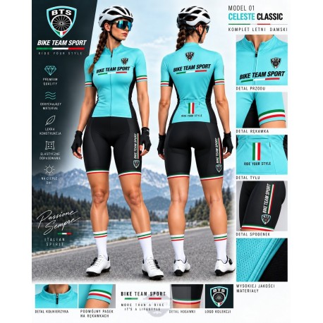 BIKE TEAM SPORT DAMSKI KOMPLET LETNI MODEL CELESTE