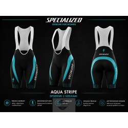 SPECIALIZED DAMSKIE SPODENKI ROWEROWE MODEL 2019 AQUA STRIPE