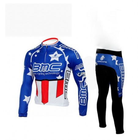 PROFESJONALNY DŁUGI KOMPLETY ROWEROWE BMC 2010 BLUE