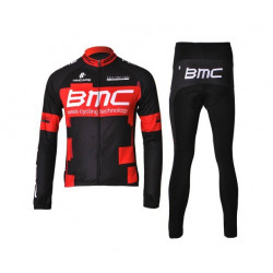 PROFESJONALNY JESIENNO-WIOSENNY KOMPLET ROWEROWY  BMC 2012 BLACK-RED