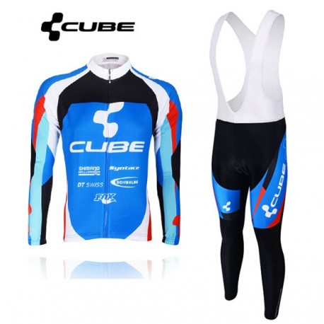 PROFESJONALNY DŁUGI KOMPLET ROWEROWY CUBE 2014 BLUE