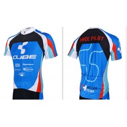 PROFESJONALNE LETNIE KOSZULKI ROWEROWY CUBE 2014 BLUE-WHITE