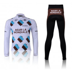 PROFESJONALNY JESIENNO-WIOSENNY KOMPLET ROWEROWY AG2R LA MONDIALE  MODEL 2011/2012 2 MODELE