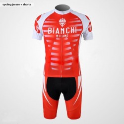 PROFESJONALNY LETNI KOMPLET ROWEROWY BIANCHI MODEL 2010/2011 RED