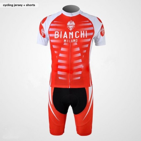 PROFESJONALNY LETNI KOMPLET ROWEROWY BIANCHI MODEL 2010/2011 RED