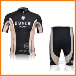 PROFESJONALNY LETNI KOMPLET ROWEROWY BIANCHI MODEL 2012 BLACK-BRAUN