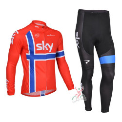 PROFESJONALNY  JESIENNO-WIOSENNY KOMPLET ROWEROWY SKY 2013 RED
