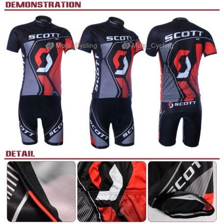 PROFESJONALNY LETNI KOMPLET ROWEROWY SCOTT RC 2011 BLACK-RED
