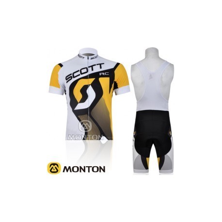 PROFESJONALNY LETNI KOMPLET ROWEROWY SCOTT RC 2011 WHITE-YELLOW