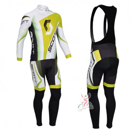 PROFESJONALNY DŁUGI KOMPLET ROWEROWY SCOTT 2013 YELLOW