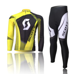 PROFESJONALNY DŁUGI  KOMPLET ROWEROWY SCOTT 2014 YELLOW