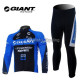 PROFESJONALNY DŁUGI KOMPLET ROWEROWY GIANT 2010/2011 BLUE-BLACK