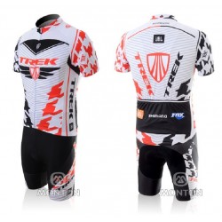 PROFESJONALNY LETNI KOMPLET ROWEROWY TREK MODEL 2010 WHITE-BLACK-RED