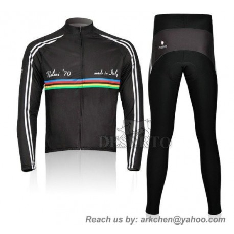 PROFESJONALNY JESIENNO-WIOSENNY KOMPLET ROWEROWY NALINI MODEL 2011/2012 BLACK