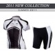PROFESJONALNY DAMSKI LETNI KOMPLET ROWEROWY NALINI 2011 BLACK-WHITE
