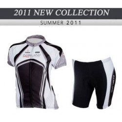 PROFESJONALNY DAMSKI LETNI KOMPLET ROWEROWY NALINI 2011 BLACK-WHITE