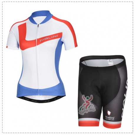 PROFESJONALNY DAMSKI LETNI KOMPLET ROWEROWY NALINI 2014 WHITE