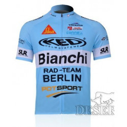 PROFESJONALNE KOSZULKI  ROWEROWE BIANCHI  2011 BLUE