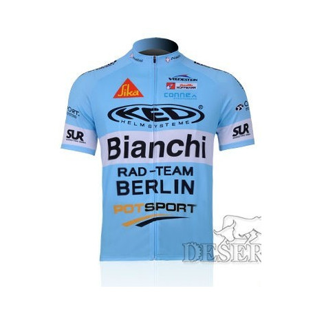 PROFESJONALNE KOSZULKI  ROWEROWE BIANCHI  2011 BLUE
