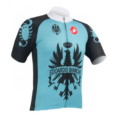 PROFESJONALNE KOSZULKI  ROWEROWE BIANCHI  2013 BLACK-BLUE