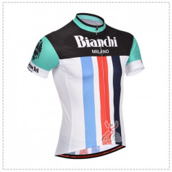 PROFESJONALNE KOSZULKI  ROWEROWE BIANCHI  2014 BLACK-WHITE