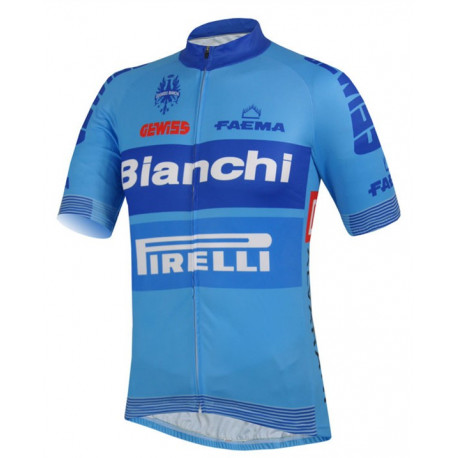 PROFESJONALNE KOSZULKI  ROWEROWE BIANCHI  2014 PIRELLI