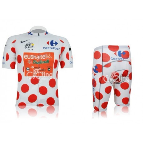 PROFESJONALNY LETNI KOMPLET ROWEROWY EUSKALTEL MODEL 2011 GROCHY ROZMIAR XXXL
