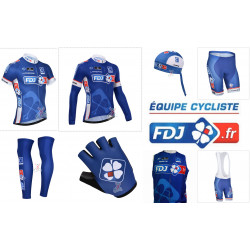 PROFESJONALNY 7 CZĘŚCIOWY KOMPLET ROWEROWY FDJ  2014 PRZESYŁKA GRATIS