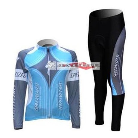 PROFESJONALNY DAMSKI JESIENNO-WIOSENNY KOMPLET ROWEROWY SPECIALIZED MODEL 2012 NIEBIESKI