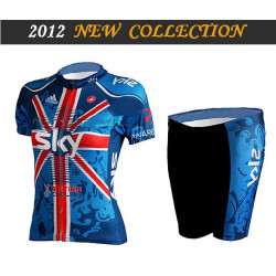 PROFESJONALNY DAMSKI LETNI KOMPLET ROWEROWY SKY 2012