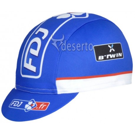 PROFESJONALNA CZAPKA ROWEROWA FDJ MODEL 2014 BLUE