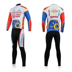 PROFESJONALNY KOMPLET ROWEROWY JESIENNO-WIOSENNY COFIDIS MODEL 2009