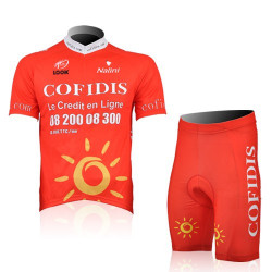 PROFESJONALNY LETNI KOMPLET ROWEROWY COFIDIS MODEL LATO 2008