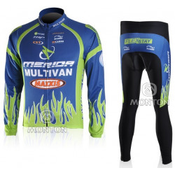 PROFESJONALNY DŁUGI KOMPLET ROWEROWY MERIDA 2010 BLUE