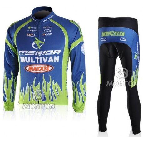 PROFESJONALNY DŁUGI KOMPLET ROWEROWY MERIDA 2010 BLUE