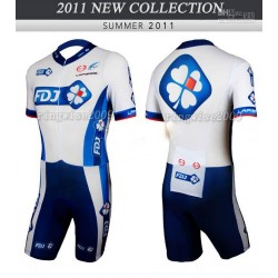 PROFESJONALNY LETNI KOMBINEZON ROWEROWY FDJ 2012 2 MODELE