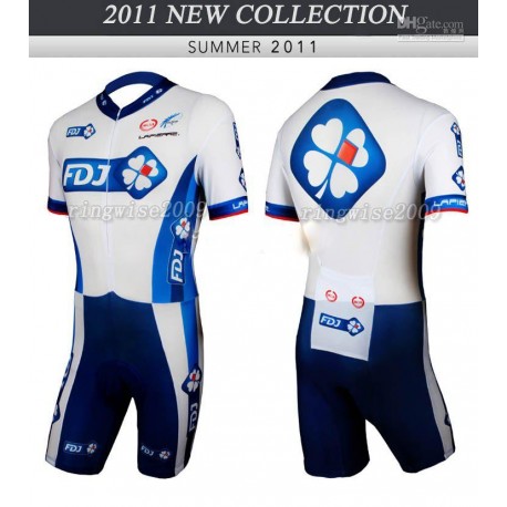 PROFESJONALNY LETNI KOMBINEZON ROWEROWY FDJ 2012 2 MODELE
