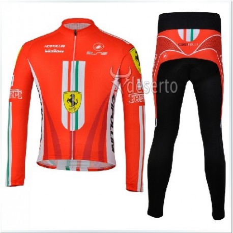 PROFESJONALNY JESIENNO-WIOSENNY KOMPLET ROWEROWY FERRARI 2013/2014