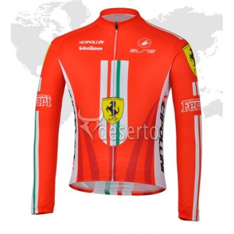 PROFESJONALNA JESIENNO-WIOSENNA BLUZA ROWEROWA FERRARI 2013/2014