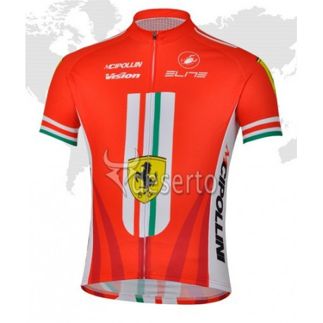 PROFESJONALNA KOSZULKA ROWEROWA FERRARI 2013/2014
