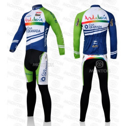 PROFESJONALNY JESIENNO-WIOSENNY KOMPLET ROWEROWY ANDALUCIA MODEL 2011 Z SZELKAMI