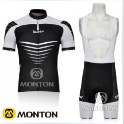 PROFESJONALNY LETNI KOMPLET ROWEROWY SANTINI MODEL 2011 BLACK Z SZELKAMI