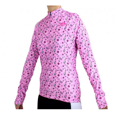 PROFESJONALNA DAMSKA BLUZA ROWEROWA HELLO KITTY MODEL 2013 PINK
