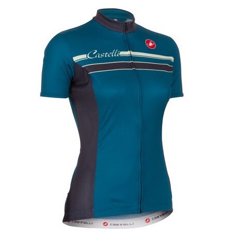 PROFESJONALNA DAMSKA KOSZULKA ROWEROWY CASTELLI 2014 GREEN- DARK