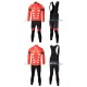 PROFESJONALNY DŁUGI KOMPLET CASTELLI MODEL 2010 RED